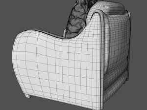 hipo one seater sofa 3D Model
