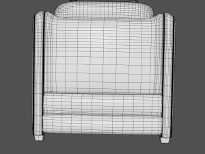 hipo one seater sofa 3D Model
