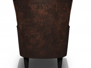 leather wing chair 3D Model