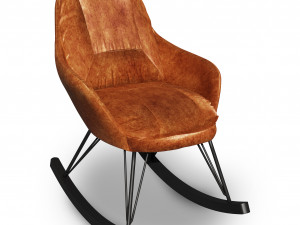 leather rocking chair 3D Model