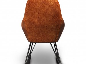 leather rocking chair Modelo 3D