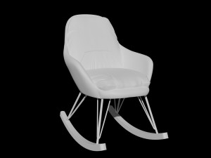 leather rocking chair Modelo 3D