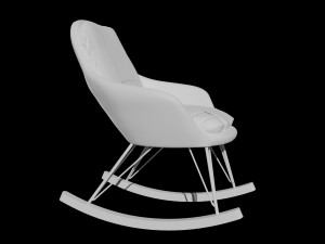 leather rocking chair Modelo 3D