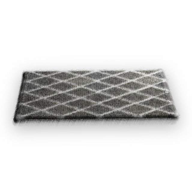 soft fluffy carpet 3D Model .c4d .max .obj .3ds .fbx .stl .blend 