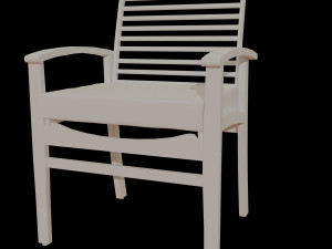 metal six seater dining set with tempered glass Model 3D