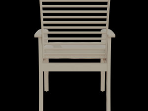 metal six seater dining set with tempered glass Model 3D