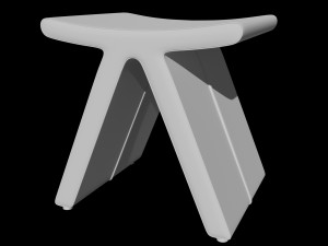 flip v stool 3Dモデル