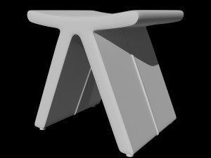 flip v stool 3Dモデル