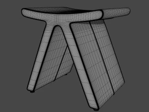 flip v stool 3D Model