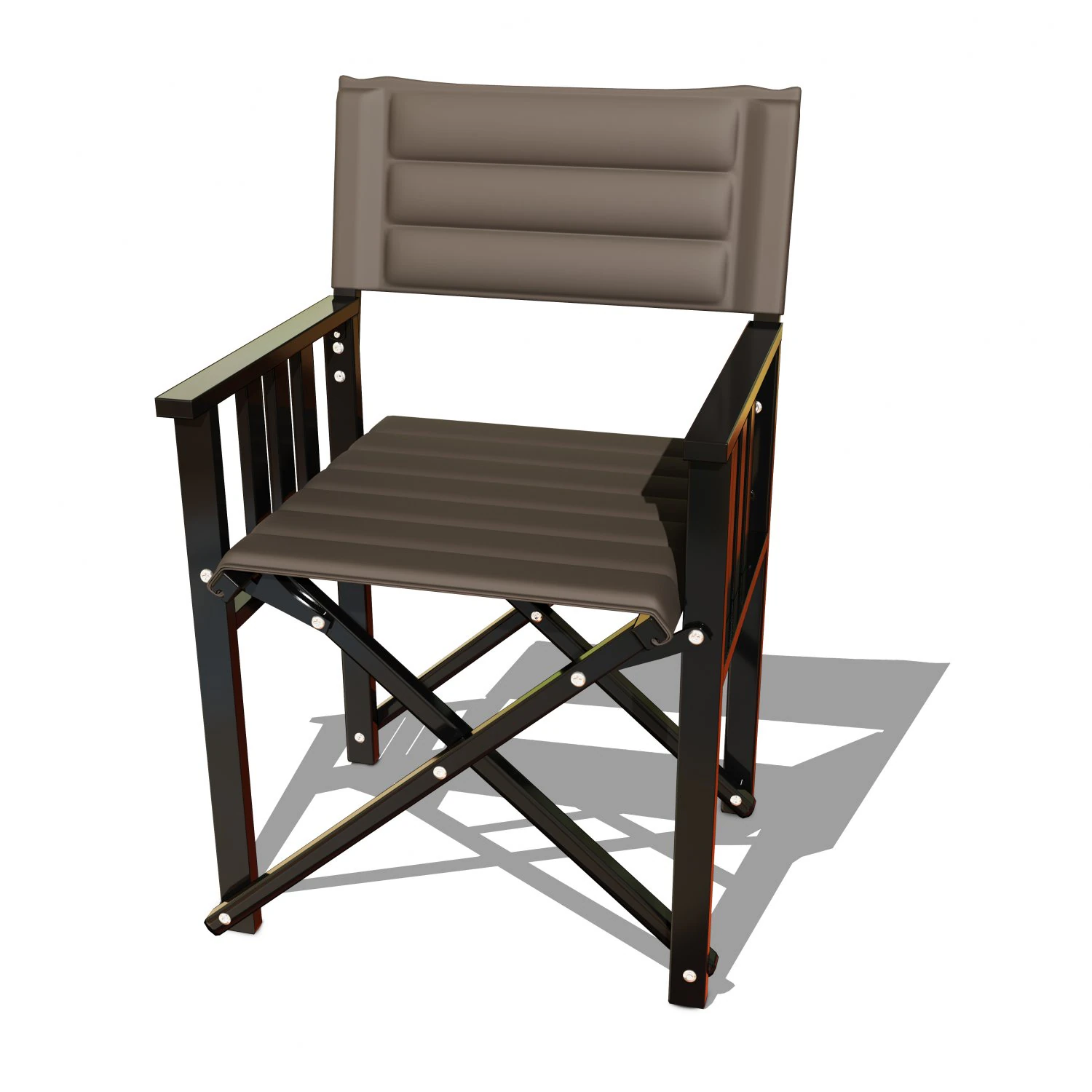 stylish black metal x chair 3D Model .c4d .max .obj .3ds .fbx .stl .blend