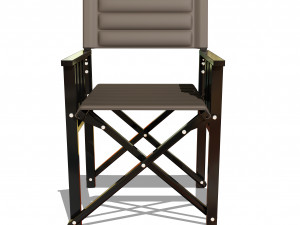 stylish black metal x chair 3D Model