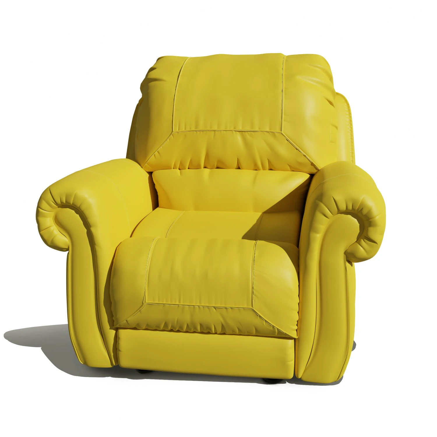 single seater comfortable sofa 3D Model .c4d .max .obj .3ds .fbx .stl .blend