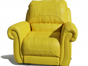 c&oacute;modo sof&aacute; de una plaza Modelo 3D