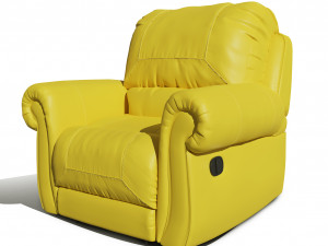 single seater comfortable sofa Modelo 3D