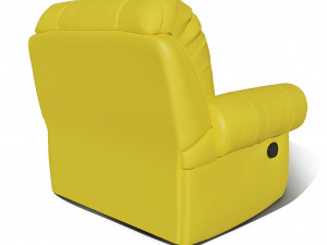 single seater comfortable sofa Modelo 3D