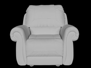 single seater comfortable sofa Modelo 3D
