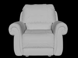single seater comfortable sofa 3D Model