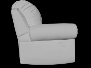 single seater comfortable sofa 3D Model