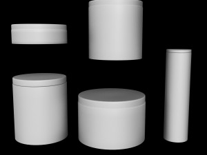 multi size metal container 3D Model