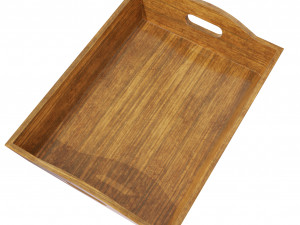 wooden tray Modello 3D