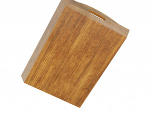 wooden tray Modello 3D