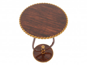 stylish unique wooden table 3D Model