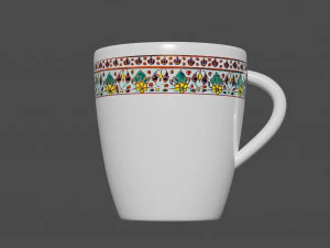 cup with saucer set 3D Model
