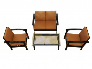 stylish chair set Modelo 3D