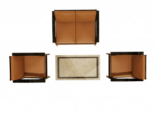 stylish chair set Modelo 3D