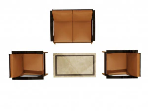 elegante conjunto de cadeiras Modelo 3D