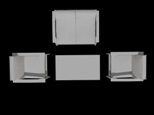 stylish chair set Modelo 3D