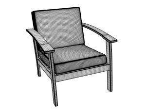 elegante conjunto de cadeiras Modelo 3D