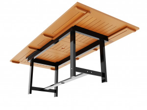 portable eight seater table chair set 3Dモデル