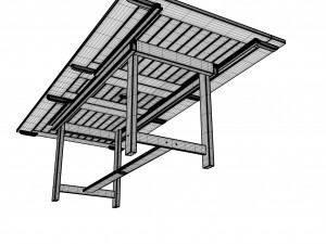 portable eight seater table chair set 3Dモデル