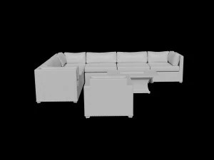 fancy sofa 3D Model
