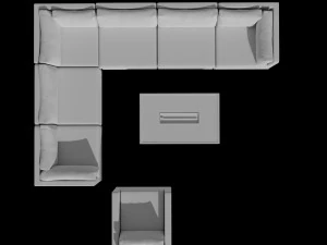 fancy sofa 3D Model
