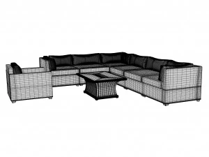 fancy sofa 3D Model