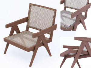 replica chair jean pierre jeanneret 3D Model