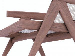 replica chair jean pierre jeanneret Model 3D