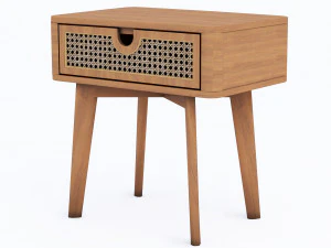 chair-floorlamp-nightstand 3D Model