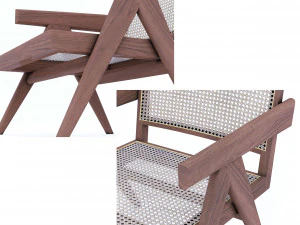 chair-floorlamp-nightstand 3D Model