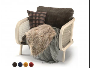 버즈케인 1석 3D 모델