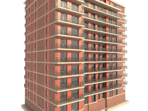residential building 3D मॉडल
