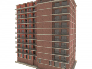 residential building 3D मॉडल