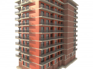 residential building 3D मॉडल