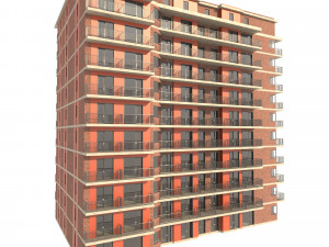 residential building 3D मॉडल