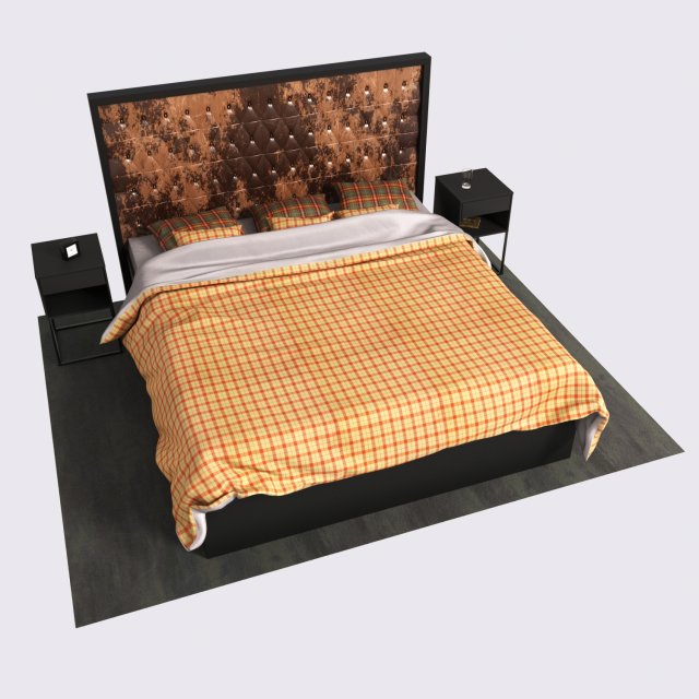 chester bed Model 3D .c4d .max .obj .3ds .fbx .stl .blend 