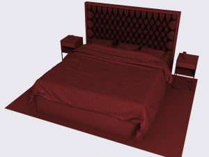 chester bed Model 3D