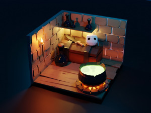witchs lair 3D मॉडल
