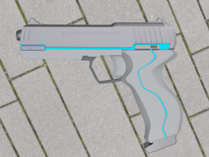 sci-fi pistol Modelo 3D